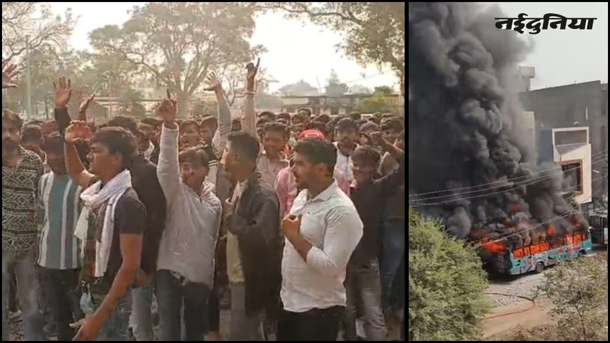 उज्जैन के तराना में दूसरे दिन भी तनाव... 2 बसों को जलाया, घरों व मंदिर पर पथराव, 20 से ज्यादा हिरासत में