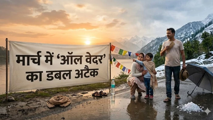 Weather Update: MP और राजस्थान में ओलों का अलर्ट... कहीं बर्फबारी तो कहीं बारिश, क्या है कारण?