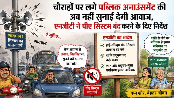 भोपाल के चौराहों पर अब नहीं गूंजेगी तेज आवाज, एनजीटी ने पब्लिक अनाउंसमेंट सिस्टम बंद करने के दिए निर्देश