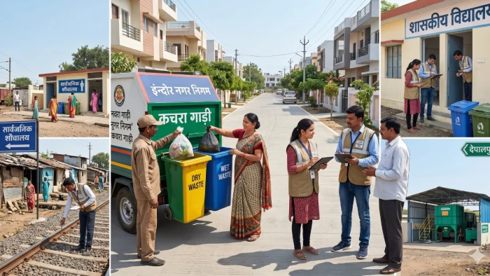इंदौर की सफाई परखने पहुंची 6 सदस्यीय टीम, रेलवे ट्रैक पर डिब्बा लेकर शौच जाने वालों की होगी निगरानी