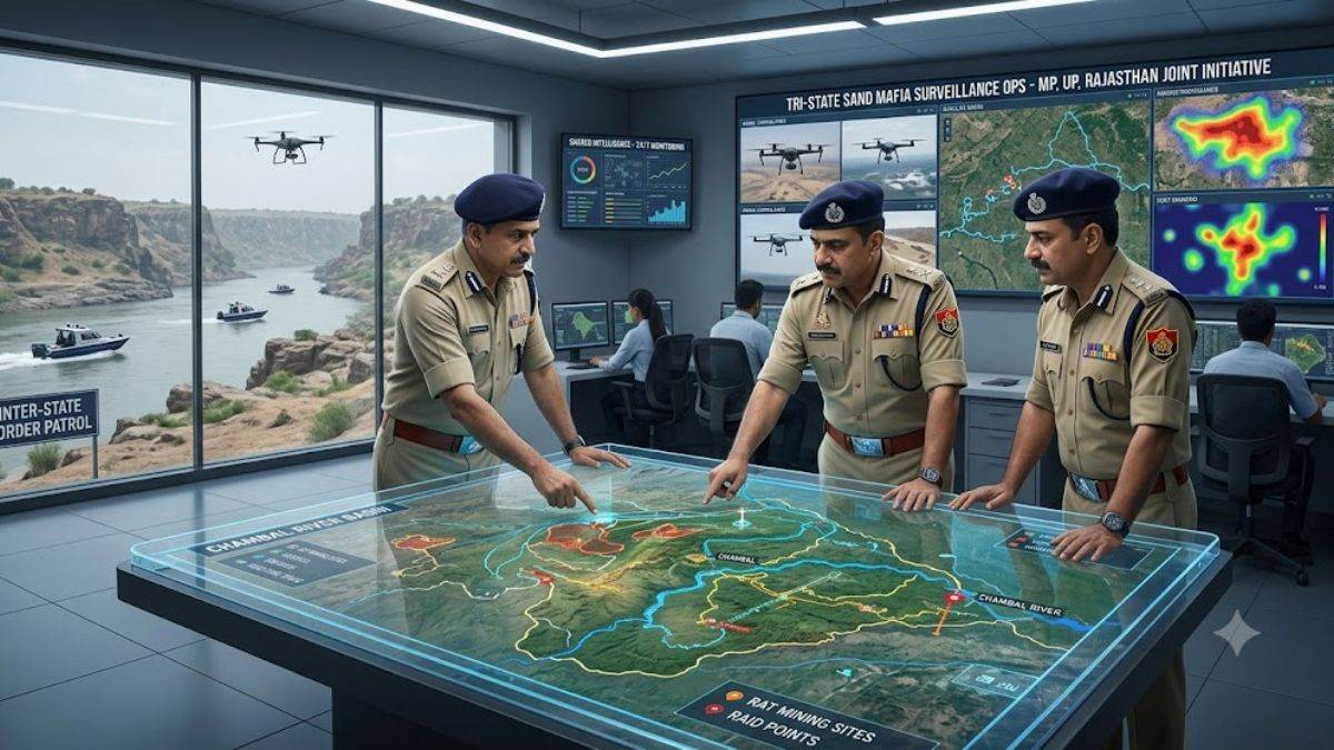 रेत माफिया पर अंकुश लगाने के लिए मप्र, उप्र व राजस्थान मिलकर आधुनिक तकनीकों से करेंगे निगरानी, साझा करेंगे महत्वपूर्ण जानकारी