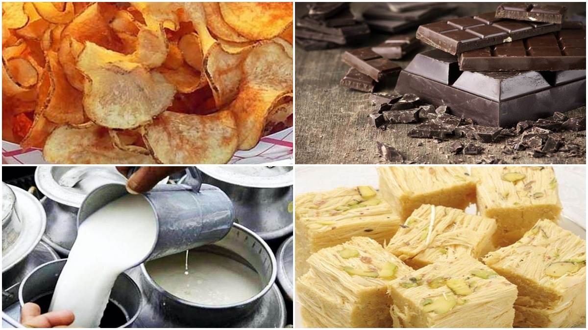 चिप्स, चाॅकलेट, दूध और बाइक चुराने वाले सात गिरफ्तार, तलाशी में मिठाई, दही, टूथब्रश, सोनपपड़ी जब्त