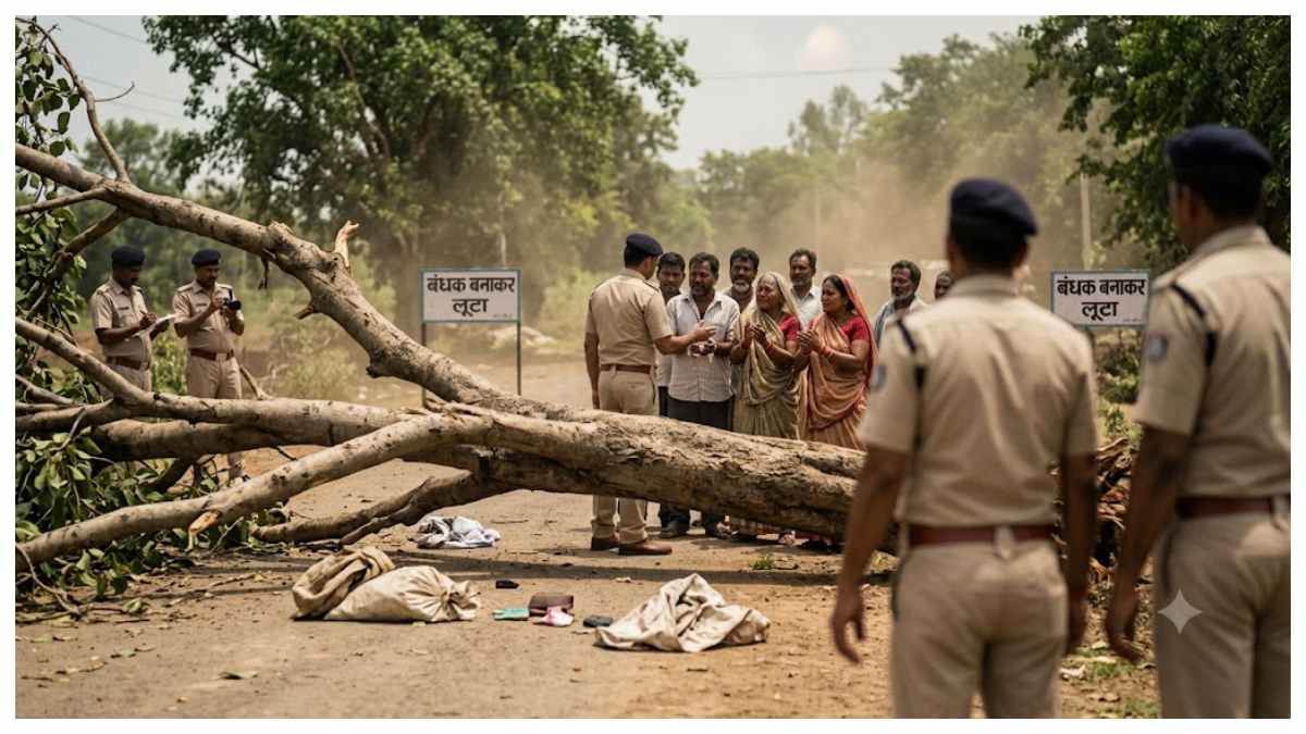बिलासपुर पाली मार्ग पर खूनी वारदात पेड़ गिराकर रास्ता रोका, राहगीरों को बंधक बनाकर लूटा