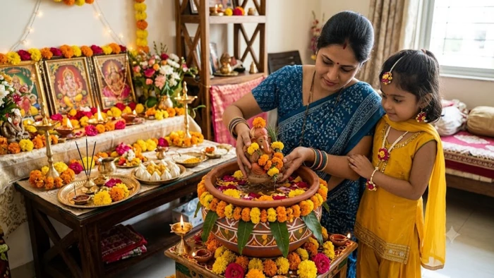 किसी के घर तुलसी तो कहीं गेंदा बनकर लौटेंगे गणपति, कई लोग घर पर ही करेंगे विसर्जन