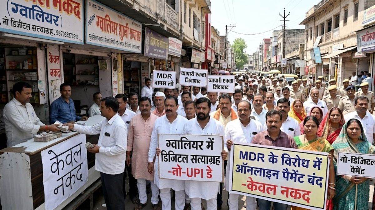मध्य प्रदेश में आज 'नो-UPI डे', ग्वालियर में व्यापारियों का 'डिजिटल सत्याग्रह', एमडीआर के विरोध में नहीं लिया जाएगा ऑनलाइन पेमेंट