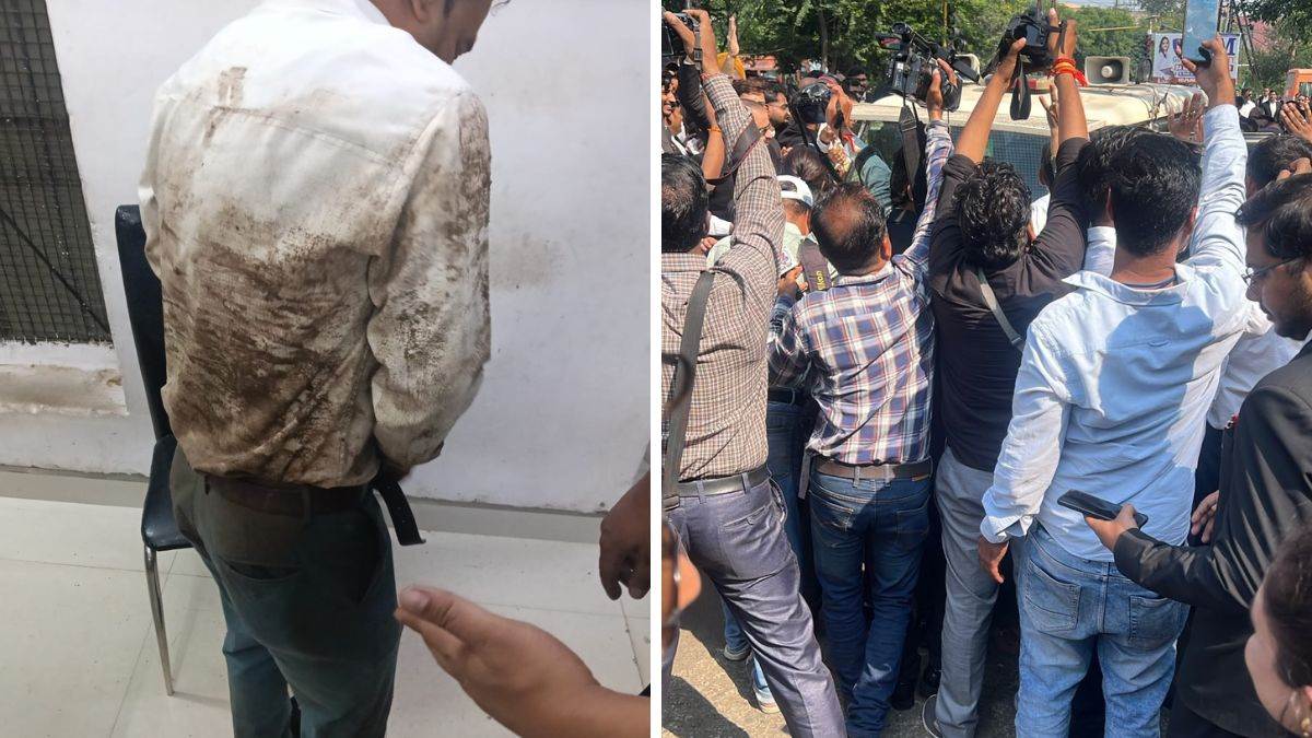 थाने में एडवोकेट से मारपीट केस में नया मोड़, भोपाल में निलंबित TI पर FIR दर्ज कराने की मांग लेकर सड़क पर उतरे वकील
