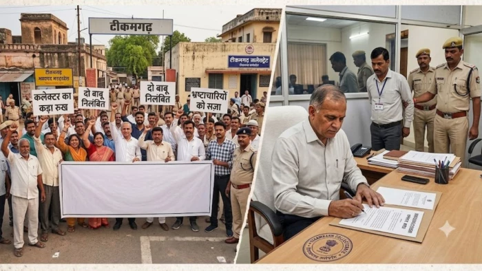 टीकमगढ़ में भ्रष्टाचार पर वार, दो तहसीलों के बाबू रिश्वतखोरी को लेकर निलंबित, फर्जीवाड़े को लेकर गिरी गाज