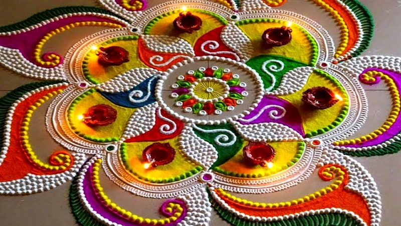 Diwali Rangoli Designs 2022 दिवाली पर इस तरह बनाएं आसान और आकर्षक रंगोली देखिए लेटेस्ट रंगोली