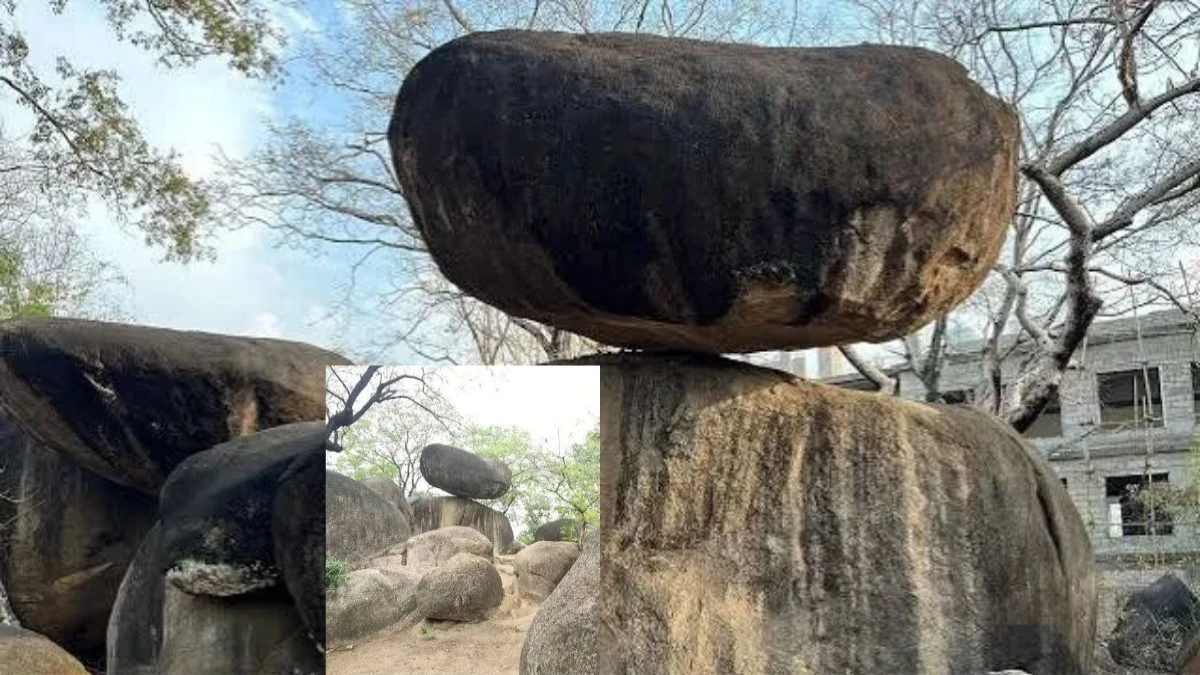 जबलपुर में बैलेंसिंग रॉक, जिसे भूकंप भी नहीं हिला पाया; उसे सरकारी जमीन पर बहुमंजिला इमारत से खतरा