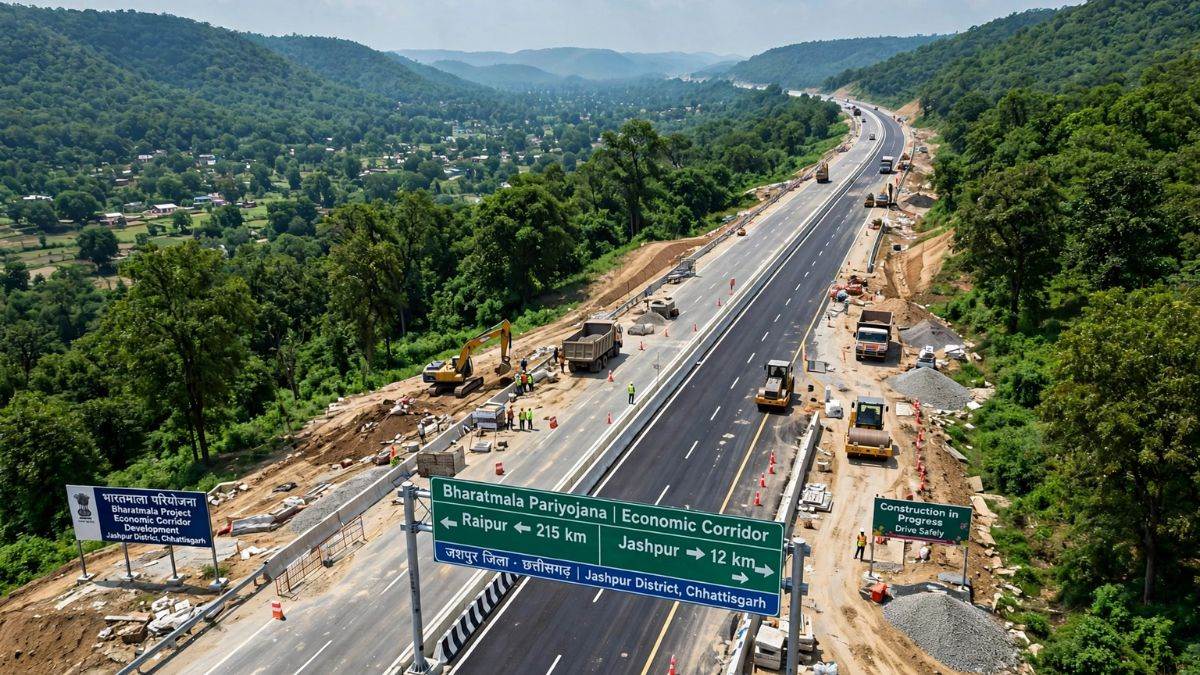 CG वालों के लिए खुशखबरी, अब जशपुर से रायपुर की दूरी होगी कम, भारतमाला प्रोजेक्ट से 14 घंटे का सफर होगा 6 घंटे में पूरा