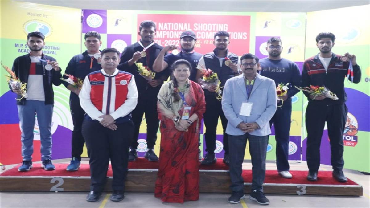 65th National Pistol Shooting Championship: मध्य प्रदेश की टीम ने जीता कांस्य पदक