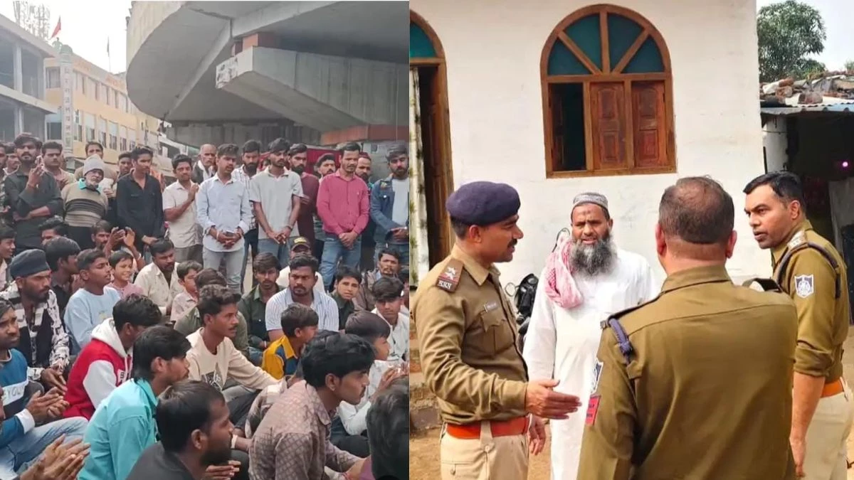 रायसेन में मासूम से दरिंदगी करने वाला सलमान फरार, लोग हनुमान चालीसा का पाठ कर जता रहे विरोध