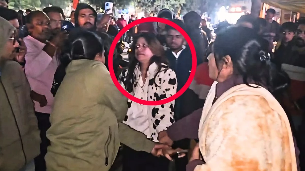 नशे में धुत युवती ने आधी रात रतलाम की चौपाटी पर मचाया उत्पात, ठेला संचालक से की हाथापाई; Video Viral