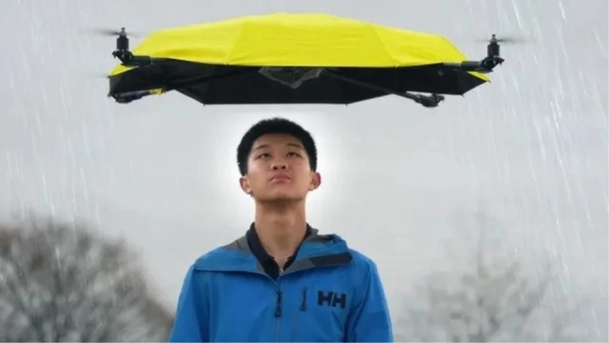 अब बारिश में हाथ में छाता पकड़ने की झंझट खत्म, चीन के इंजीनियर ने बनाई 'उड़ने वाली छतरी'