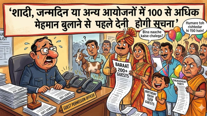 शादी, जन्मदिन या अन्य आयोजनों में 100 से अधिक मेहमान बुलाने से पहले देनी होगी सूचना, नहीं तो भरना पड़ेगा जुर्माना