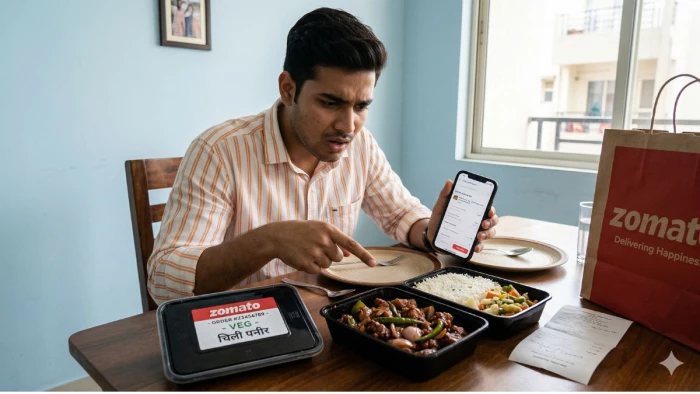 ऑनलाइन मंगवाया चिली पनीर, आया चिली चिकन... इंदौर में नवरात्रि की पूजा के बीच Zomato की बड़ी लापरवाही, थाने पहुंचा मामला