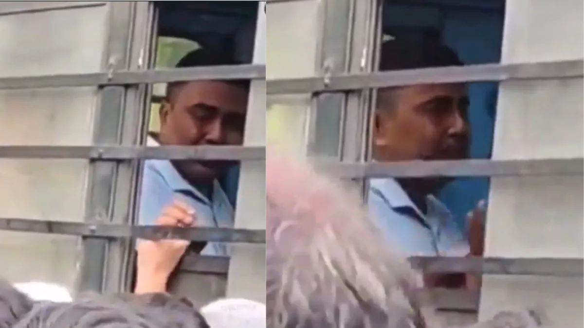 Sandeshkhali Case: पुलिस वैन में पत्नी के सामने रोता नजर आया शाहजहां शेख, भाजपा ने कसा तंज, ‘निकल गई हेकड़ी’