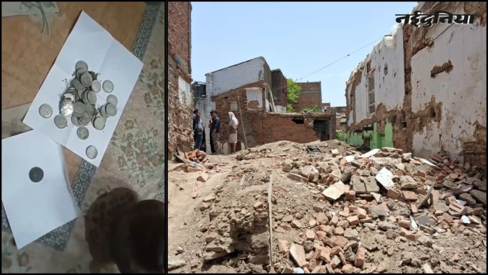 दमोह में खुदाई के दौरान निकले ब्रिटिश कालीन 42 चांदी के सिक्के, मजदूरों का दावा- शिक्षक बाल्टी भरकर ले गए, हमें ₹500 देकर भगाया