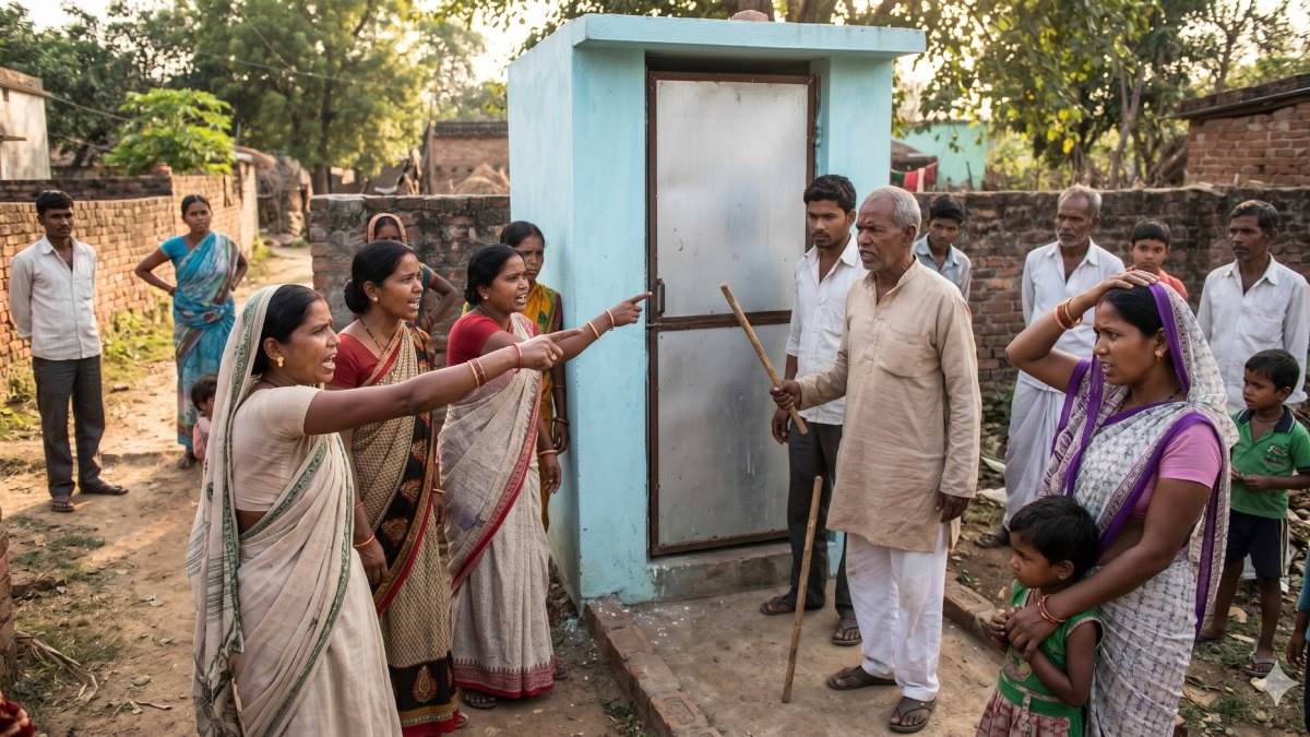 कोरबा में बहुओं के नाम पर बना सरकारी शौचालय ससुर और जेठ ने बेचा, विरोध करने पर की मारपीट