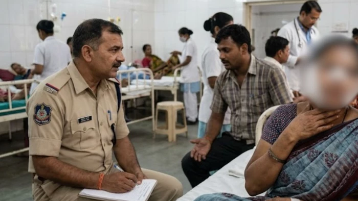 घरेलू विवाद में पति ने पत्नी पर ब्लेड से किया हमला, चेहरे और कान पर आईं गंभीर चोटें
