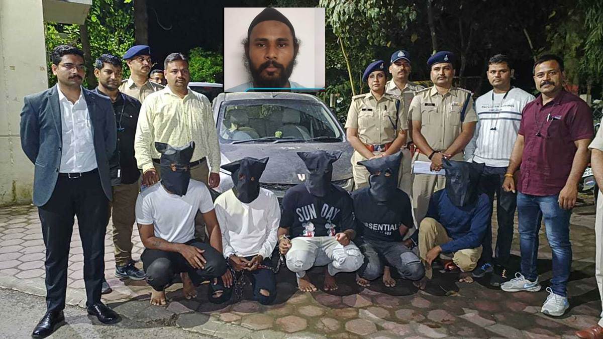 Indore Crime News: Five henchmen of Khalistani terrorist and gangster Lawrence Vishnoi gang arrested in Indore