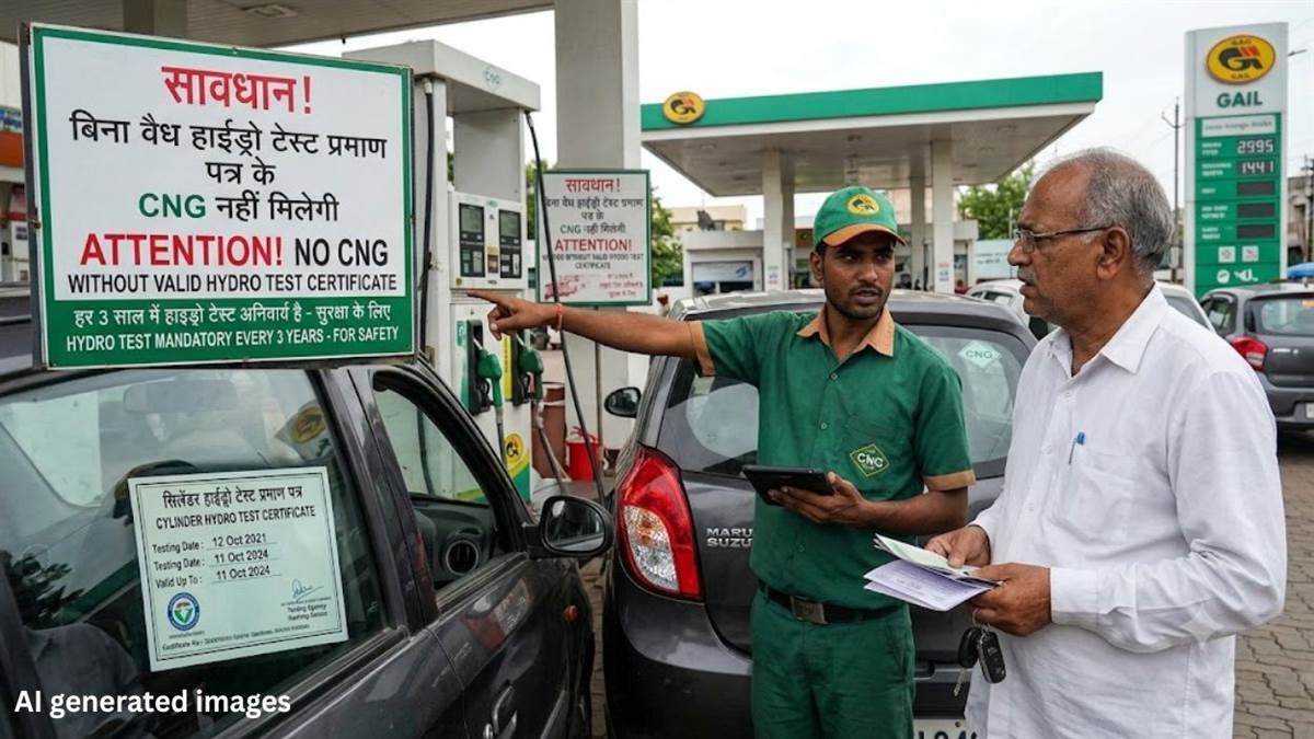 CNG कार ड्राइवर ध्यान दें: बिना 'हाइड्रो टेस्ट' सर्टिफिकेट पंपों पर नहीं मिलेगी गैस, रीफिलिंग से पहले नियम सख्त
