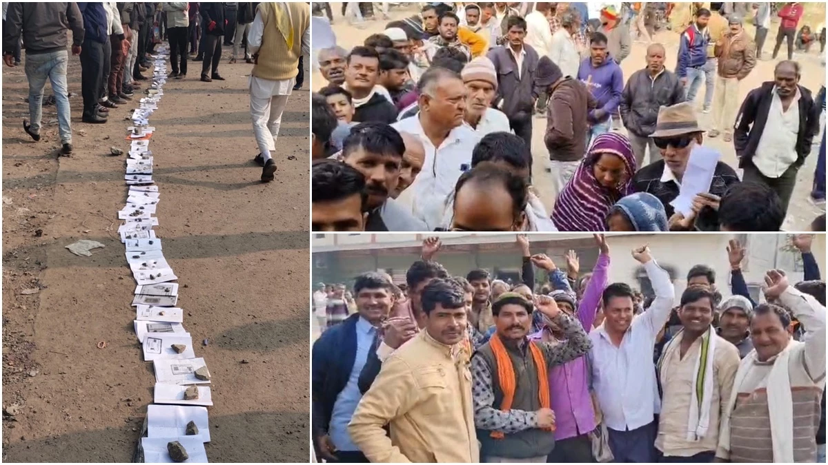 देवास में कई घंटे लाइन में लगने के बाद भी नहीं मिली खाद, गुस्साए किसानों ने हाईवे पर उतरकर की नारेबाजी