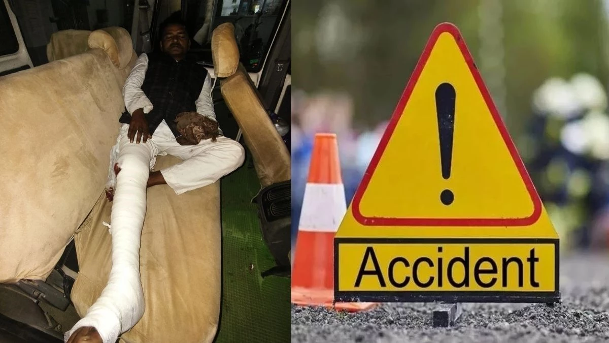 फूड सप्लाई ऑफिसर ने भाजपा नेता और उनके बेटे को कार से रौंदा