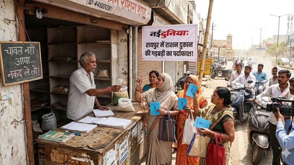 'चावल नहीं आया... नकद पैसा लेना हो तो ले जाओ', रायपुर में राशन की दुकानों का नया खेल; गरीबों के हक पर डाल रहे डाका