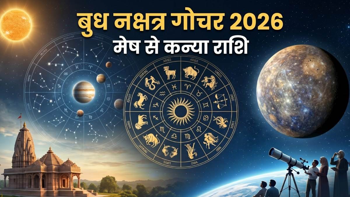 Budh Gochar 2026: बुध के मृगशिरा नक्षत्र में प्रवेश से पलटेगी बाजी, मेष से कन्या तक इन 6 राशियों की चमकेगी किस्मत