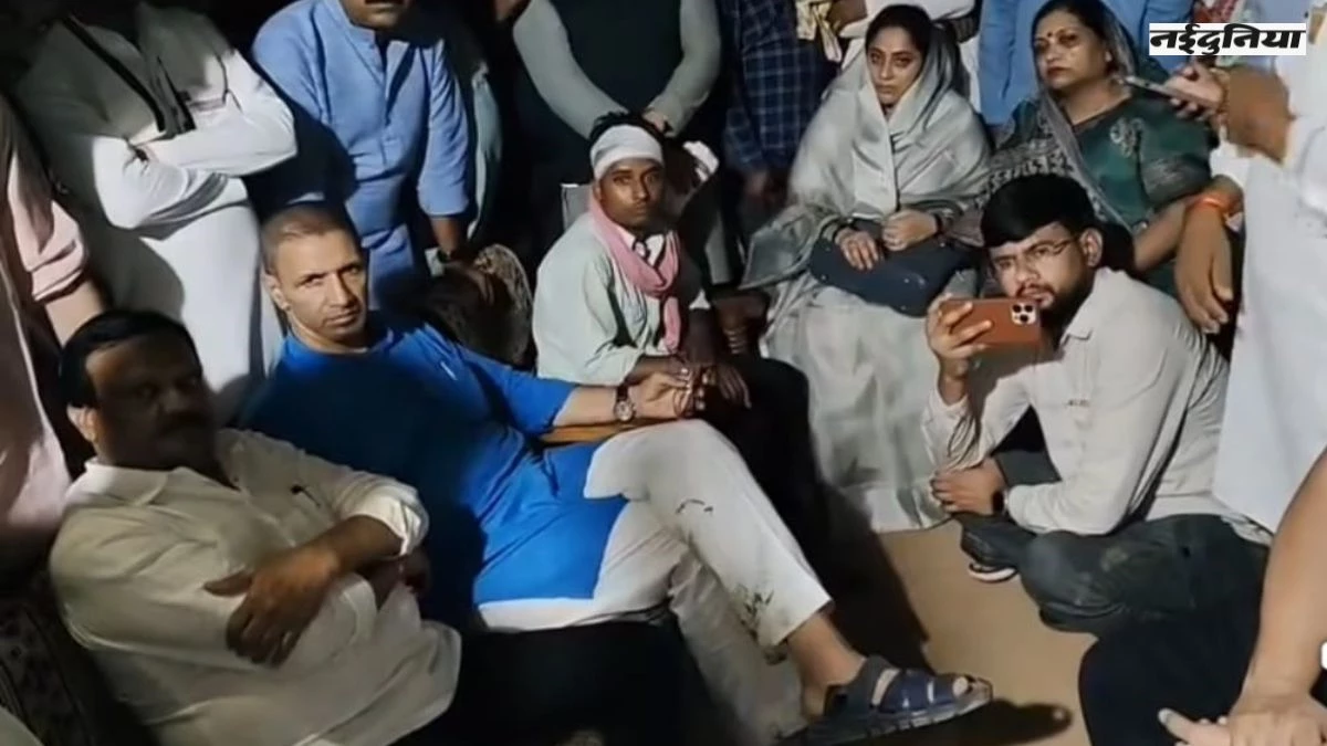 Sumedi Kidnaping: पीड़ितों से मिलने पहुंचे कांग्रेस प्रदेश अध्यक्ष जीतू पटवारी, भाजपा पर लगाया आरोप