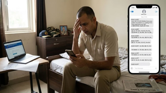 ग्वालियर: सोते रहे बीएसएफ इंस्पेक्टर, हैकर्स ने मोबाइल हैक कर 3 क्रेडिट कार्डों से उड़ाए 3.10 लाख रुपये
