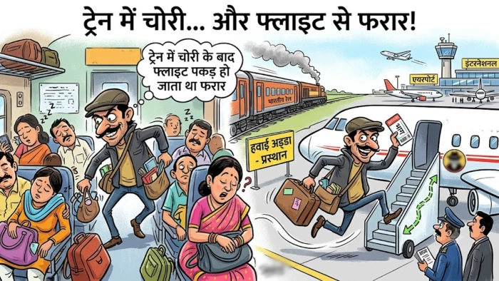 ट्रेन में चोरी के बाद फ्लाइट से भाग जाता था, ऐशो आराम और शराब की लत को पूरा करने के लिए की 20 से ज्यादा वारदात
