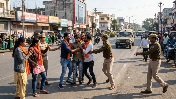 इंदौर में इंस्टाग्राम फ्रेंड इरफान गिरफ्तार, हिंदू युवती को ले जा रहा था राजस्थान, हिंदू संगठन के कार्यकर्ताओं ने पकड़कर पीटा