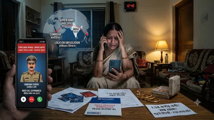 ग्वालियर: डिजिटल अरेस्ट कर रिटायर्ड टेक्नीशियन से 1.58 करोड़ की ठगी, कंबोडिया से जुड़ा कनेक्शन; 129 खातों में घुमाई रकम