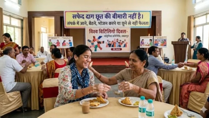World Vitiligo Day 2026 : सफेद दाग को लेकर भ्रांतियां छोड़ें, संपर्क में आने, बैठने, भोजन करने या छूने से नहीं फैलता
