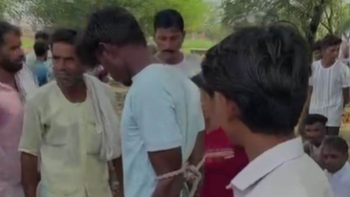 राजगढ़ में चोरी करने पर युवक को ट्रैक्टर से बांधकर पीटा, फिर गर्म तार से पैर दागे, 4 पर FIR दर्ज