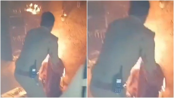 मोटे कपड़ों को भिगाकर जलते सिलेंडर पर डाला, उज्जैन में पुलिसकर्मियों ने सूझबूझ से टाला बड़ा हादसा