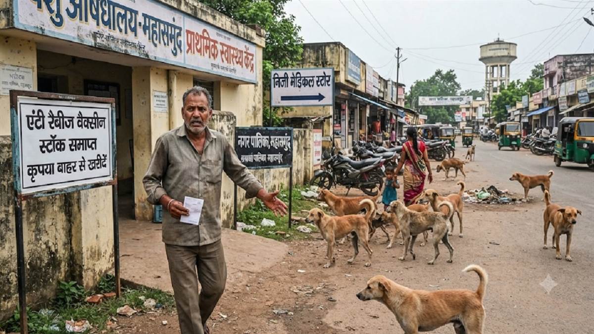 महासमुंद में आवारा कुत्ते चारों ओर पर अस्पतालों में एंटी रेबीज वैक्सीन की कमी, नगर पालिका उदासीन, उठे सवाल