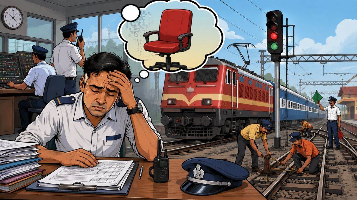 बढ़ती ट्रेनें, घटते रेलकर्मी: भोपाल मंडल में रेलकर्मियों के 1,145 पद खाली, लंबी शिफ्ट से कर्मचारियों में बढ़ रहा तनाव