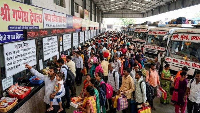 रक्षाबंधन पर ट्रेनों में भीड़ बढ़ी तो बसों ने बढ़ाया किराया... भोपाल से पुणे-प्रयागराज समेत कई शहरों का सफर तीन से चार गुना महंगा
