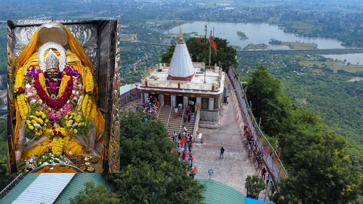 नवरात्र में मैहर की मां शारदा के दर्शन के लिए उमड़ रहा श्रद्धालुओं का सैलाब, अब तक 4 लाख भक्त पहुंचे