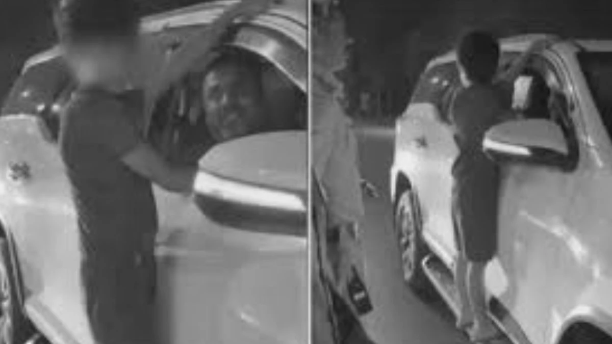 उज्जैन में रील के लिए पिता ने नौ साल के बेटे को गेट पर लटकाकर दौड़ाई कार, पुलिस ने लिया एक्शन