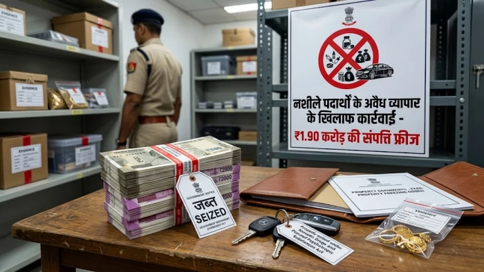 मंदसौर में नशे का अवैध कारोबार करने वाले शातिर तस्कर जाहिद खान की 1.90 करोड़ की संपत्ति फ्रीज
