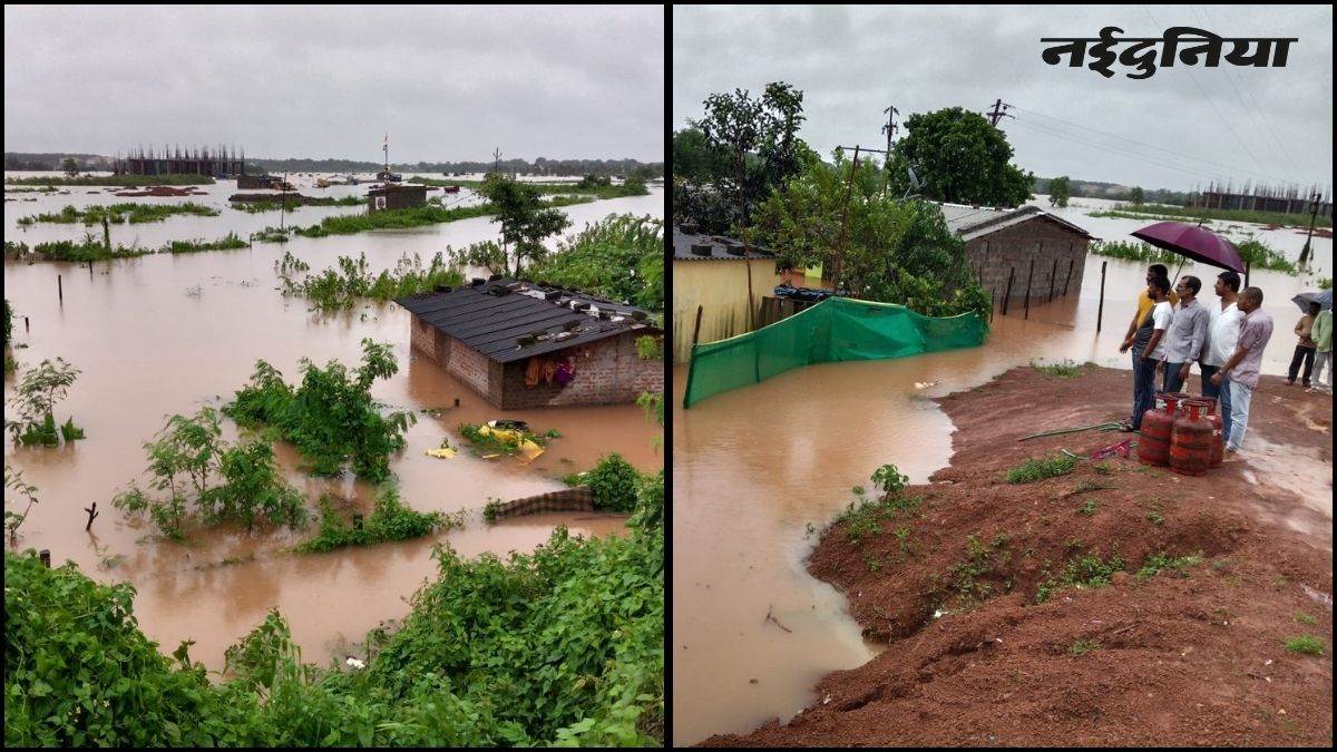 छत्तीसगढ़ में बाढ़ का कहर… 300 से अधिक गांव बने टापू, रेल-सड़क और हवाई यात्रा बाधित, सभी 7 जिलों में स्कूल बंद
