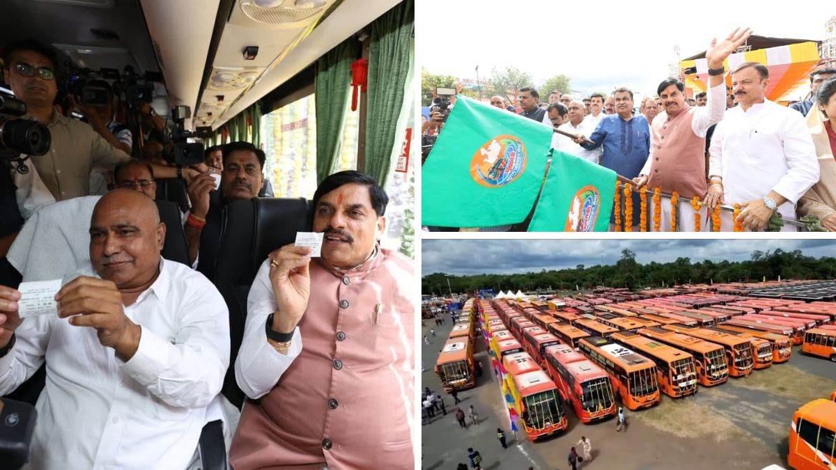 नितिन गडकरी और CM यादव ने किया सरकारी बस में सफर, बस क्वालिटी पर केंद्रीय...