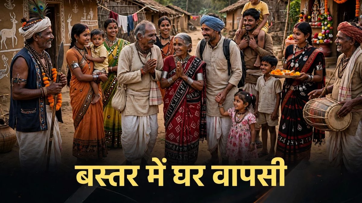 बस्तर में घर वापसी की लहर, सोनारपाल में महारा परिवार के 10 सदस्य 20 साल बाद लौटे; धर्म स्वातंत्र्य कानून के बाद बदला माहौल
