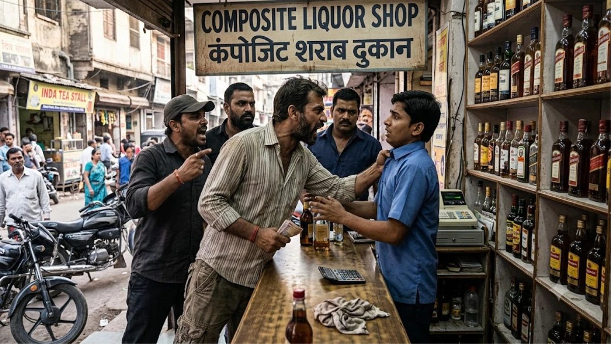 रतलाम के शिवगढ़ में शराब दुकान पर गुंडागर्दी, हफ्ता न देने पर सेल्समैन को लात-घूंसों से पीटा, सिर में आए 13 टांके