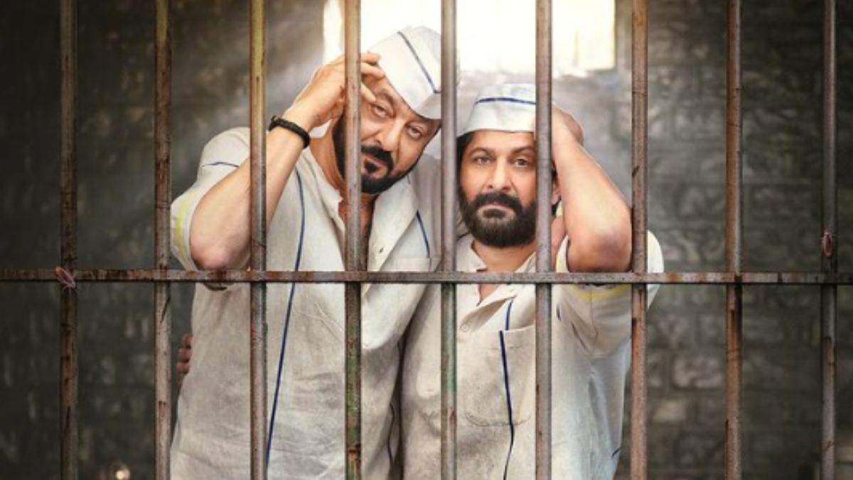 Sanjay Dutt Film: संजय दत्त ने शेयर किया मजेदार पोस्टर, जेल में बंद नजर आए मुन्ना भाई और सर्किट