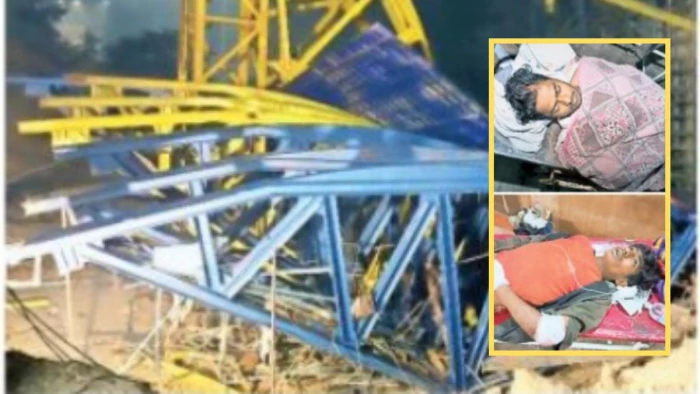 जबलपुर में बड़ा हादसा... 60 फीट ऊंचे निर्माणाधीन आइकानिक ब्रिज से गिरे 3 मजदूर, 1 की मौके पर मौत; 2 गंभीर